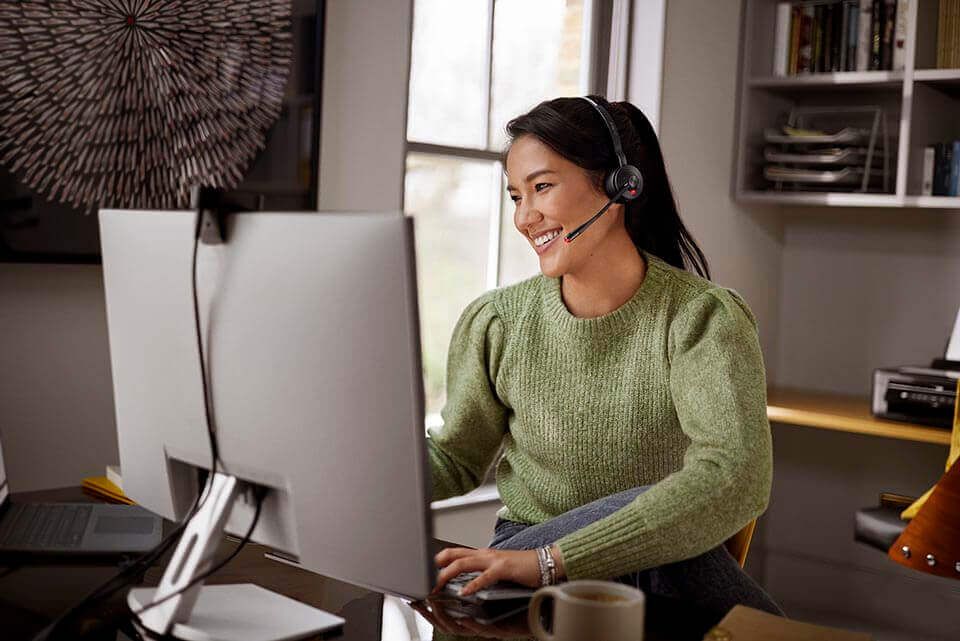 Jabra Engage 55 SE, Stereo, Link400a, MS DECT Headset, 150m Wireless Range, Noise Cancelling, Flexible, Portable, Durable, Lightweight, Busylight - Image 3