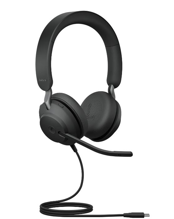 Jabra Evolve2 40 SE Wired-CA MS Stereo Headset, 360 BusyLight, Noise Isolationg Ear Cushions, 2Yr Warranty, Plug-and-play, 3-Microphone - Image 2