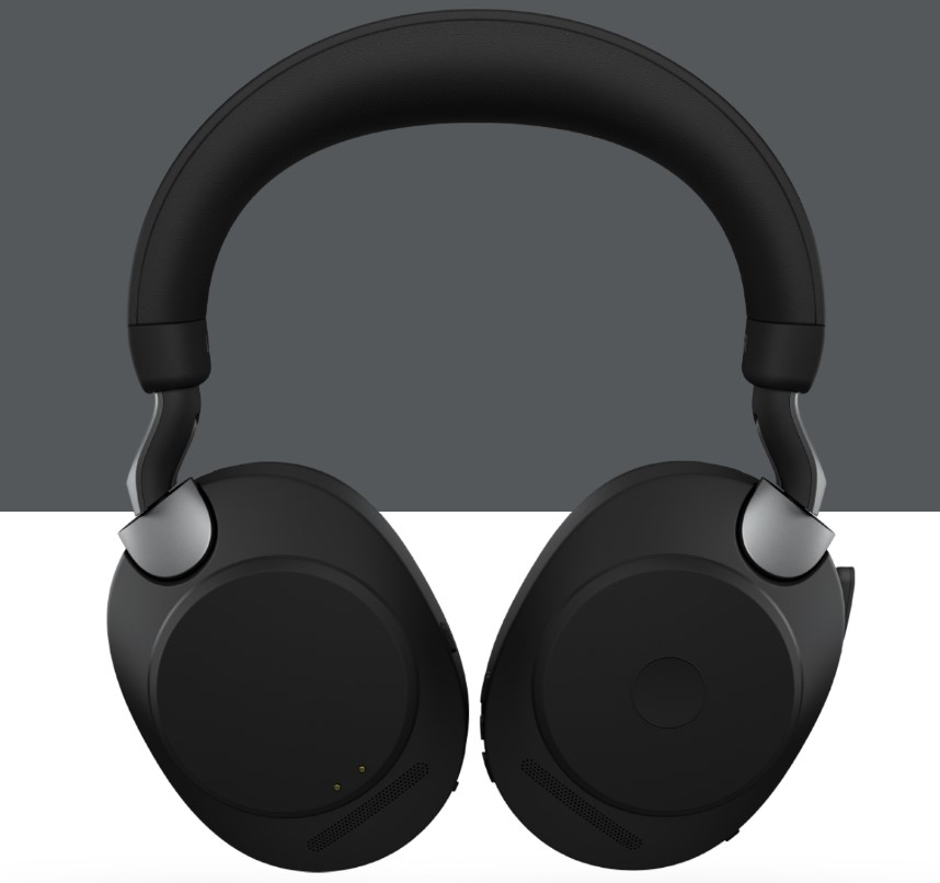 Jabra Evolve2 85 MS Stereo Black Link 380 USB-C ANC Bluetooth Headset, 10-Microphone Technology, Digital Hybrid ANC, 37 Hours Battery Life Busylight - Image 2