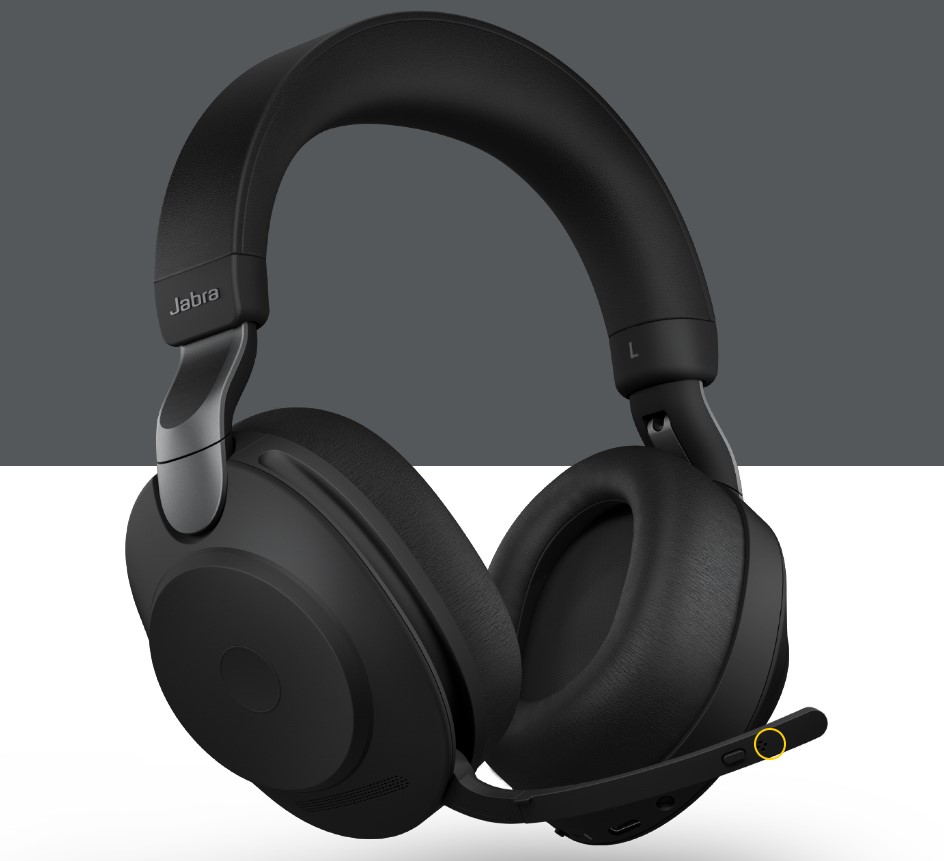 Jabra Evolve2 85 MS Stereo Black Link 380 USB-C ANC Bluetooth Headset, 10-Microphone Technology, Digital Hybrid ANC, 37 Hours Battery Life Busylight - Image 4