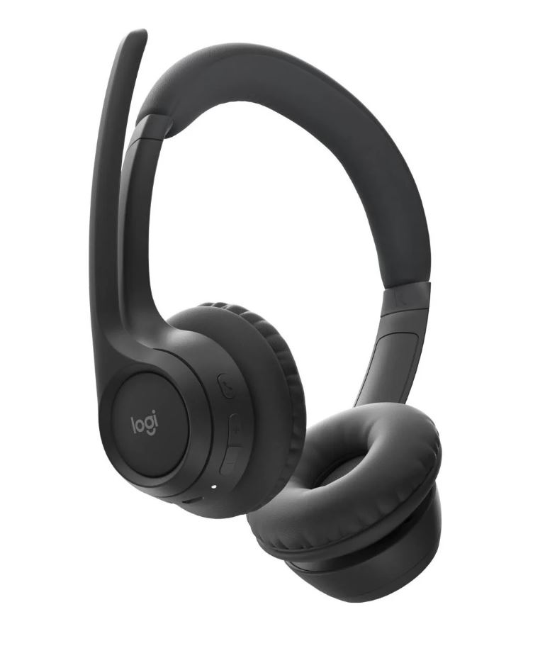 Logitech ZONE 300 Wireless Headset Midnight Black 1-Year Limited Hardware Warranty - Image 3