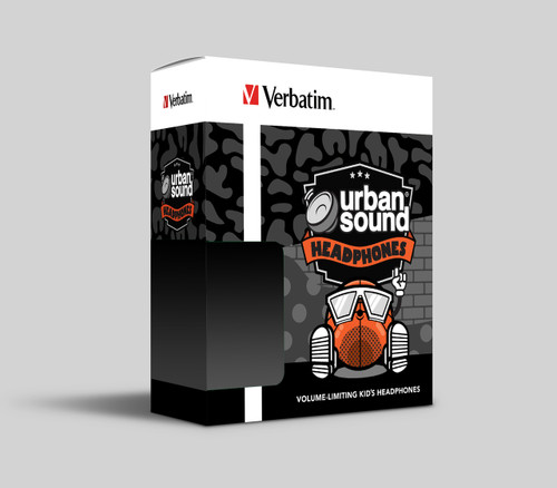 Verbatim Urban Sound Kid’s Headphones, Volume limiting for ear protection. Lightweight 1.2M, Gold plated 3.5mm Jack. High Quality, Ambient Awareness - Image 2