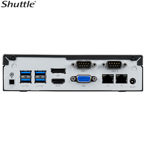 Shuttle DL30N Slim Mini PC 1L Barebone - Intel Processor N100, Fan-less, LAN, RS232/RS422/RS485, HDMI, DP, VGA, Vesa Mount, 65W Adapter - Image 2