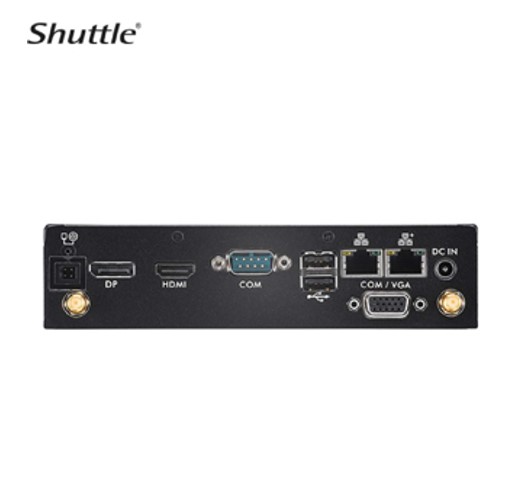 Shuttle XPC SLIM Barebone - Core i5-1335U (15W), 2x DDR5, 2x M.2 2280, HDMI, DP, VGA, COM, 2 x LAN, (5G LTE optional), 90W, fanless, - Image 2