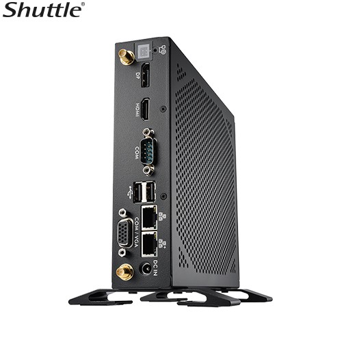 Shuttle DS50U Slim Mini PC 1.3L Barebone - Celeron 7305, 2x DDR5, 2x M.2 2280, HDMI, DP, VGA, COM, 2 x LAN, 90W, fanless - Image 3