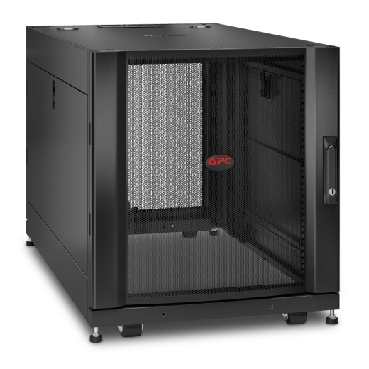 APC APC NetShelter SX, Server Rack Enclosure, 12U, Black, 658H x 600W x 1070D mm - Image 4