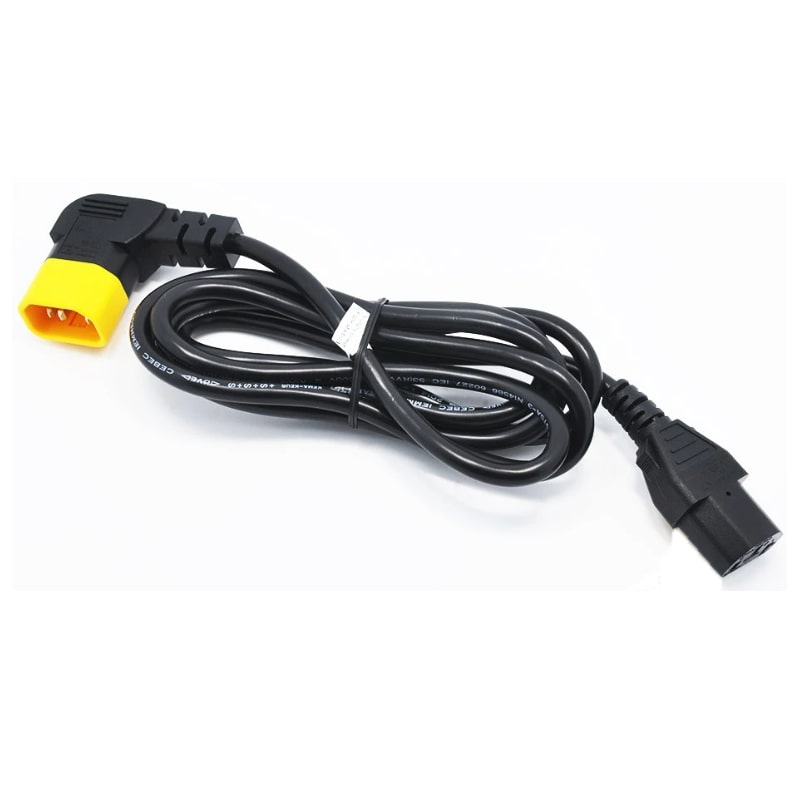 APC Locking Power Cord Kit, C13 to C14 (90 Degree), 1.2M Length, 6 Pack - Image 2