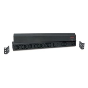 APC Basic Rack PDU, 1U, 230V/16A Input, 2x IEC C19 & 10x IEC C13 Outlets