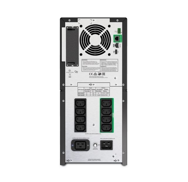 APC Smart-UPS, Line Interactive, 2200VA, Tower, 230V, 8x IEC C13+2x IEC C19 outlets, SmartConnect Port+SmartSlot - Image 2