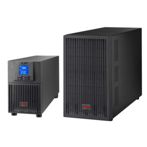 APC Easy UPS 3000VA/2400W Online UPS, Tower, 230V/16A Input, 1x IEC C19 & 6x IEC C13 Outlets, Lead Acid Battery, W/ Extended Battery Pack