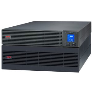 APC Easy UPS On-Line, 6kVA/6kW, Rackmount 5U, 230V, Hard wire 3-wire(1P+N+E) outlet, Intelligent Card Slot, LCD, Extended Runtime, W/O rail kit