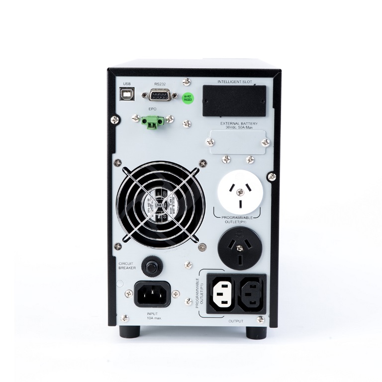 PowerShield Centurion Tower UPS 1000VA/900W, 10A input, 2 AUS sockets, 10A, C13 x 2, 2-year warranty - Image 2