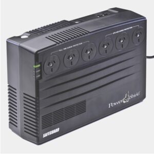 PowerShield SafeGuard 750VA/450W Line Interactive UPS, AVR, surge protection, 6 AUS sockets, wall mountable, 2-year warranty