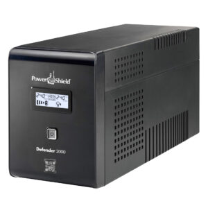 PowerShield Defender 2000VA/1200W UPS, AVR, LCD display, 6 AUS sockets, user-replaceable batteries, 2-year warranty