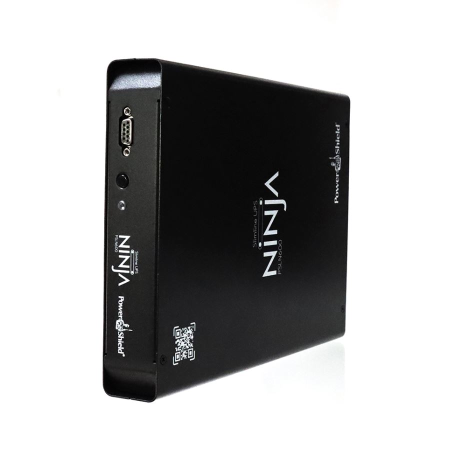 PowerShield Ninja Slimline 600VA UPS, LiFePO4, 2x IEC Outputs, Lithium-iron Phosphate, DIN Rail Mount, Silent Operation, 5 Yr Warranty - Image 2