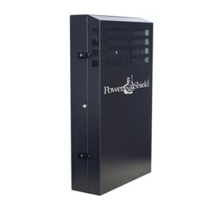 PowerShield Vertical Wall Mount Rack with 4U vertical capacity, provides secure and space-saving mounting for UPS systems