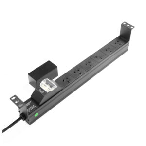PowerShield Horizontal PDU with 10A Aus Input plug, 6 x ANZ 10Amp outlets, provides reliable power distribution for horizontal installations