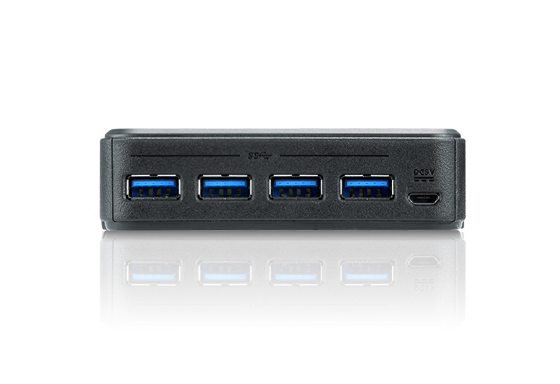 Aten Peripheral Switch 2x4 USB 3.1 Gen1, 2x PC, 4x USB 3.1 Gen1 Ports, Remote Port Selector, Plug and Play - Image 3
