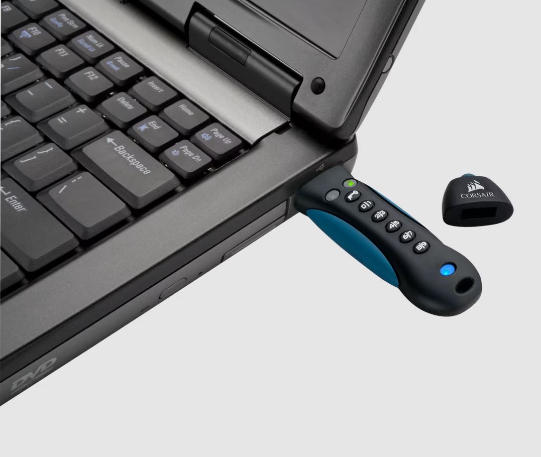 Corsair Padlock 3 128GB Secure USB 3.0 Flash Drive with Keypad - Secure 256-bit Hardware AES Encryption - Image 3