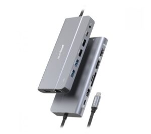 mbeat® Elite X14 Triple 4K Display Multi-Port USB-C Hub USB-C 3.2 Gen 2 × 1, Supports USB-C DisplayPort 1.4 (DP-Alt Mode)  HDMI 2.0 Version × 2, Max.