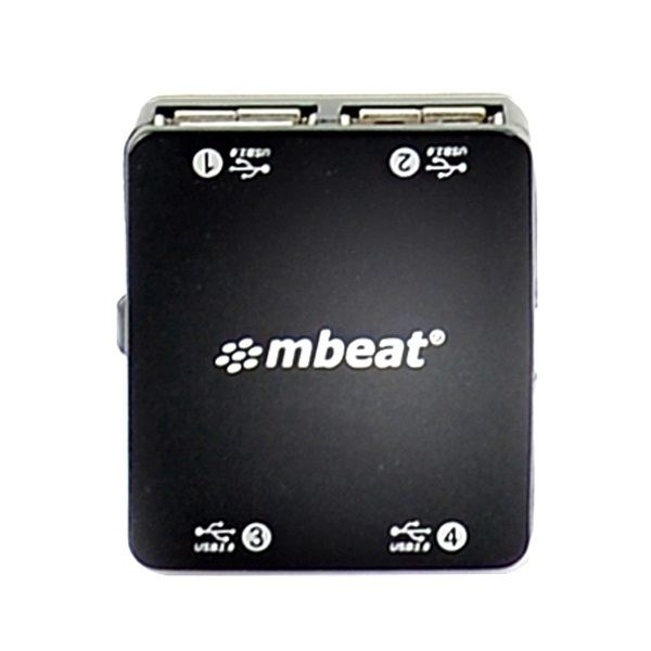 (LS)mbeat® 4 Port USB 2.0 Hub - USB 2.0 Plug and Play/ High Speed Interface/ Ideal for Notbook/PC/MAC users USB 2.0 Speed up to 480Mbps Weight: 22g - Image 2