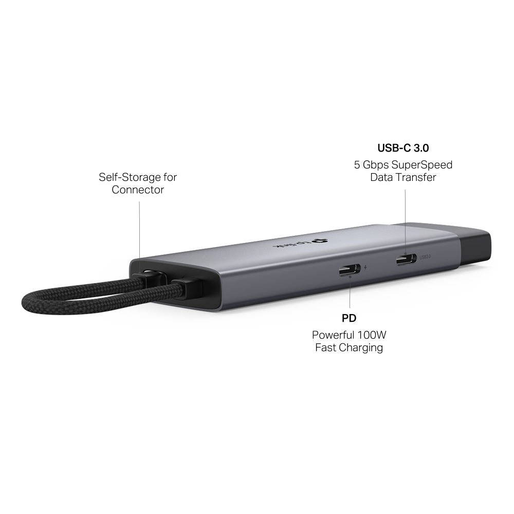 TP-Link UH5020C USB Type-C 5 in 1 Hub, 4K@60Hz HDMI, 100W Power Delivery, 1× USB-C Data Port, 2× USB-A Data Ports. - Image 3