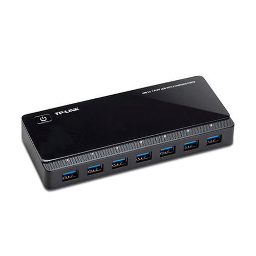 TP-Link UH720 USB 3.0 7-Port Hub with 2 Charging Ports 5V/2.4A 5Gbps transfer speeds for iOS and Android devices - Image 2