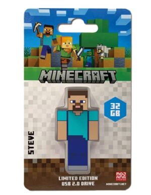Verbatim Minecraft Steve - Collector's Edition USB Flash Drive - 32GB - Steve. Retail Pack - Minecraft Movie 2025