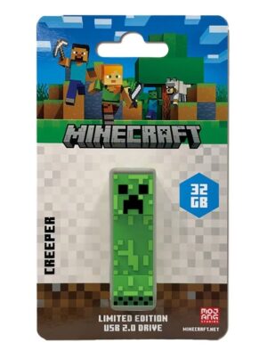 Verbatim Minecraft Creeper - Collector's Edition USB Flash Drive - 32GB - Creeper. Retail Pack - Minecraft Movie 2025