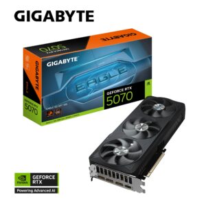 Gigabyte GeForce RTX™ 5070 EAGLE OC SFF 12G, 2587 MHz, CUDA  6144, 28 Gbps, GDDR7, 192 bit, PCI-E 5.0, PSU 750W, DisplayPort 2.1b *3 HDMI 2.1b *1