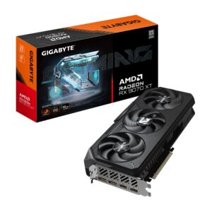 Gigabyte Radeon™ RX 9070 XT GAMING OC 16G, 20 Gbps, GDDR6, 256 bit, PCI-E 5.0, PSU 850W, 8 pin*3, DisplayPort 2.1a *2 HDMI 2.1b *2