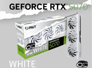 PALIT RTX5070 WHITE OC 12GB GDDR7 192bit 3-DP HDMI NE75070U19K0-GB2050W
