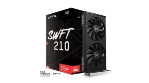 XFX Speedster SWFT210 AMD Radeon RX 7600 Core Gaming Graphics Card with 8GB GDDR6 HDMI 3xDP, AMD RDNA™ 3  (RX-76PSWFTFY)