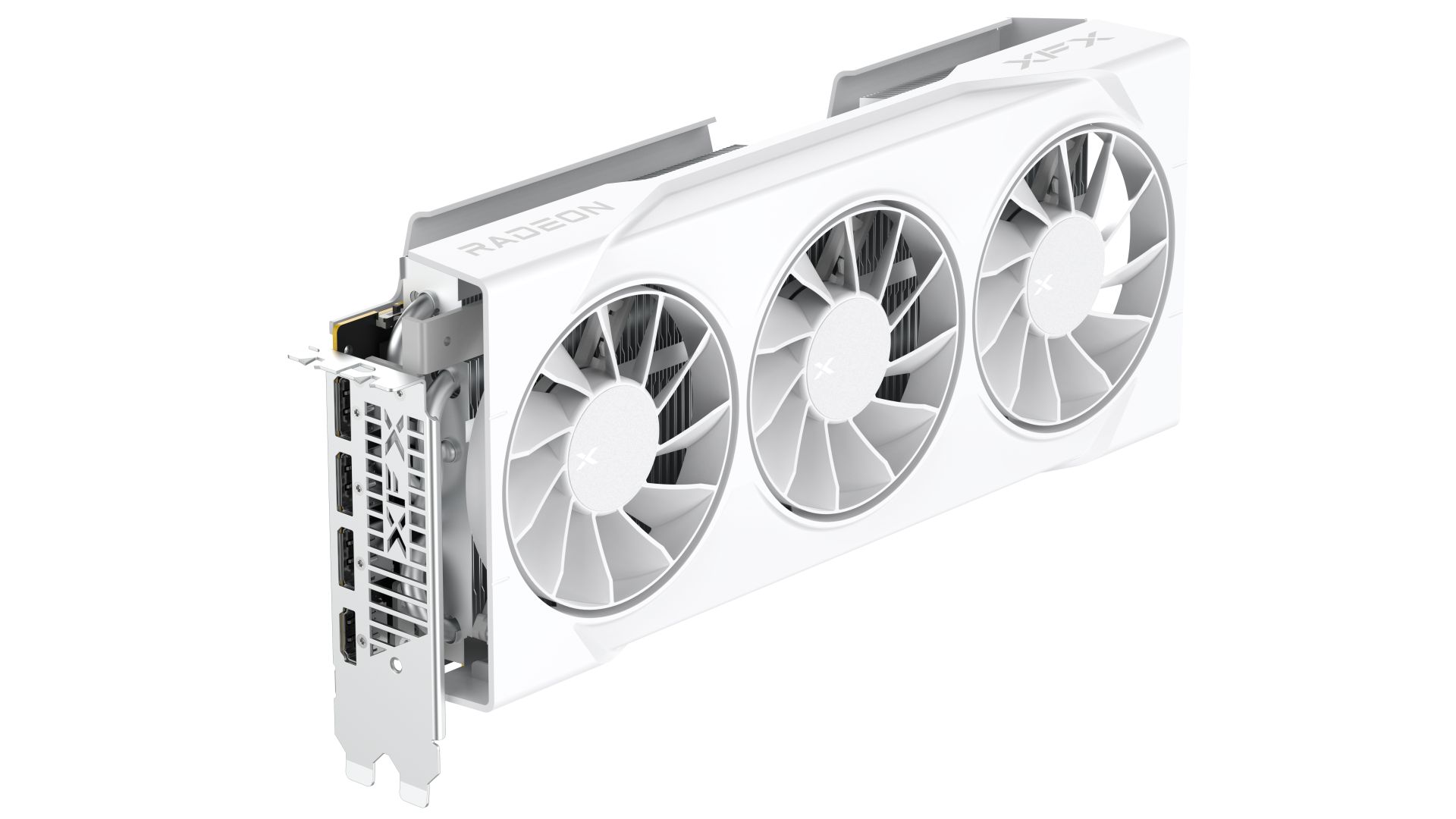 XFX Swift AMD Radeon RX 9070XT White Triple fan Gaming Edition with 16GB GDDR6 HDMI 3xDP, AMD RDNA™ 4 (RX-97TSWF3W9) - Image 3