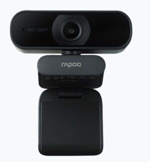 RAPOO C260 Webcam FHD 1080P/HD720P, USB 2.0, 95 degrees Wide Angle, Autofocus, Noise cancelling Mic. - Ideal for TEAMS, Zoom
