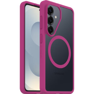 OtterBox React Magnets Samsung Galaxy S26 5G (6.3') Case Rose Crystal (Clear/Pink) - (77-99944),DROP+ Military Standard,Raised Edges,7 Years Warranty
