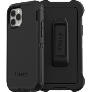 OtterBox Defender Apple iPhone 11 Pro Case Black - (77-62519), DROP+ 4X Military Standard, Multi-Layer,Included Holster,Raised Edges,7 Years Warranty