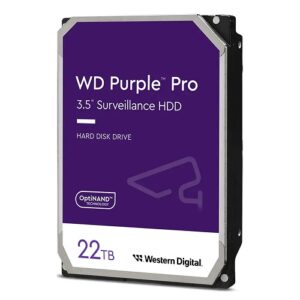 Western Digital WD Purple Pro 22TB 3.5" Surveillance HDD 7200RPM 512MB SATA3