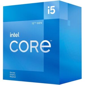 Intel Core i5-12400F Processor (6 Cores, 12 Threads, Base: 2.5GHz, Turbo: 4.4GHz, LGA1700)