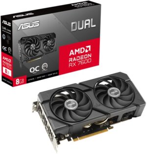 ASUS Dual Radeon RX 7600 EVO OC Edition 8GB Graphics Card