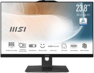 MSI Modern AM242P 12M 23.8" All-in-One Desktop, Intel i7-1255U, 16GB RAM, 1TB SSD, Windows 11 Pro