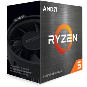 AMD Ryzen 5 5600X Processor (AM4 Socket, 6 Cores, 12 Threads, 3.7GHz Base, 4.6GHz Turbo)