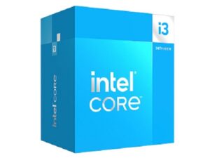Intel Core i3-14100 Processor (14th Gen, 3.5GHz, 4.7GHz Turbo, LGA1700, 4-Cores, 8-Threads, 12MB Cache, 60W, UHD Graphics 730, Retail with Fan)
