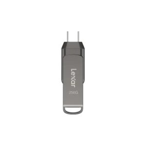 Lexar JumpDrive D400 USB 3.1 Type-C / Type-A 32GB Flash Drive - Titanium