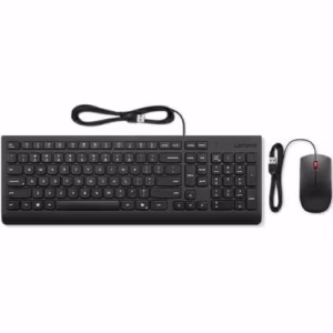 Lenovo Essential Wired Combo Keyboard Mouse - Black