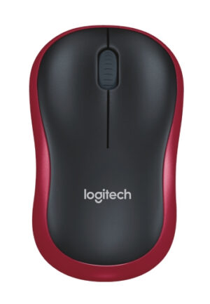 Logitech M185 Wireless Mouse - Red