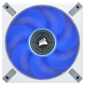 CORSAIR ML120 LED ELITE Blue Premium 120mm PWM Magnetic Levitation Fan - White Frame