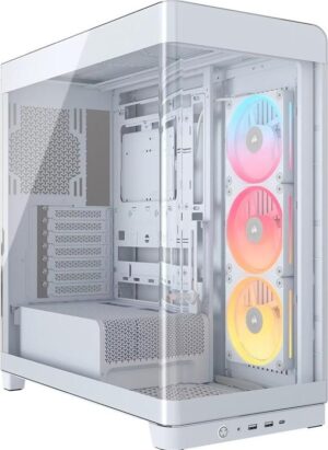 Corsair FRAME 4500X LX-R RGB LINK Panoramic Glass Mid-Tower PC Case White