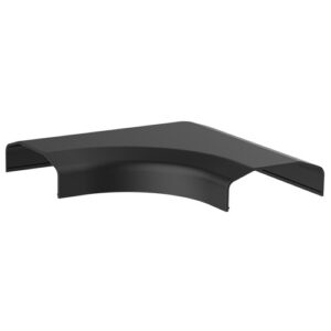 Brateck Plastic Cable Cover Joint L Shape Material: ABS Dimensions 127x127x21.5mm - Black