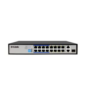 D-LINK DES-F1018P-E 16-Port 100M PoE Switch with 2 Gigabit Uplink Ports
